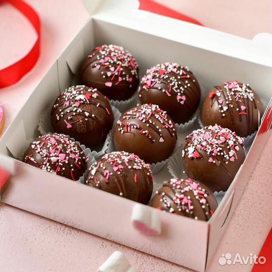 Шоколадные бомбочки с какао и маршмэллоу