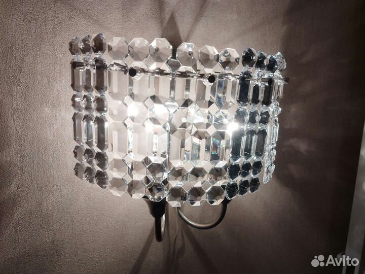 Хрустальный светильник бра СССР