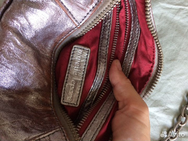 Сумка-клач серебро