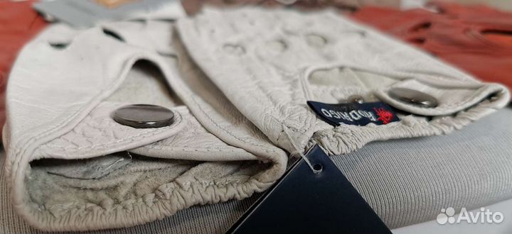 Кожаные водительские перчатки