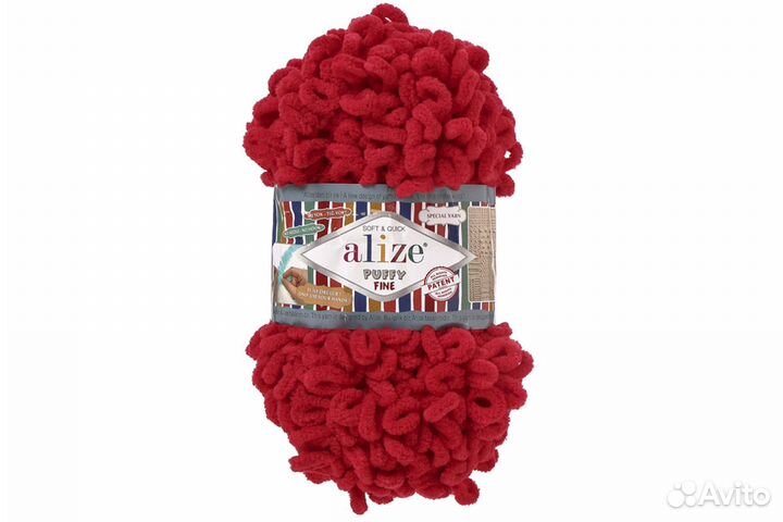 Плюшевая пряжа Alize Puffy Fine