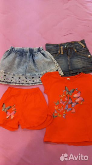 Вещи пакетом на девочку 3 4 года