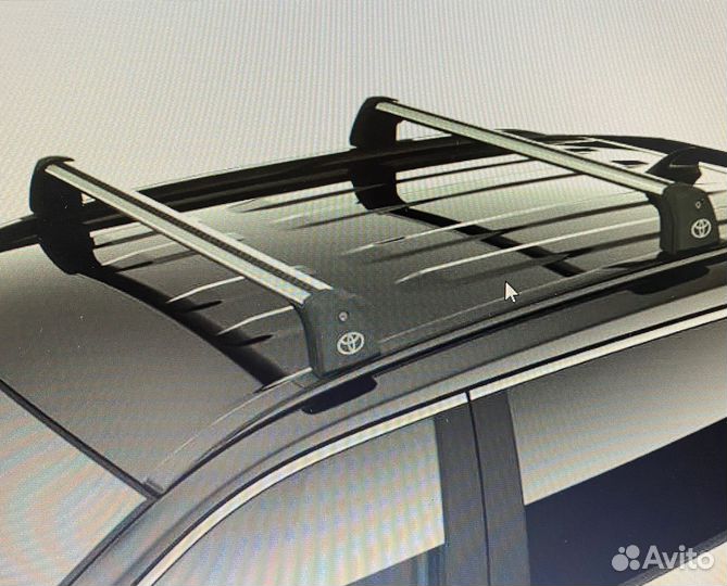 Поперечины на рейлинги тойота раф 4