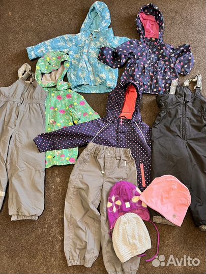 Пакет верхней одежды для девочки, от 86 до 110