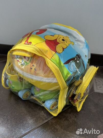 Роликовые раздвижные коньки WinnieThePooh р-р22-29