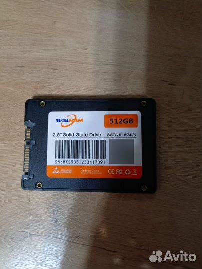Продаю ssd wallram 512gb