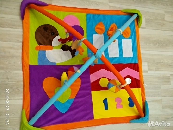 Коврик Развивающий детский Mioshi Мир цвета