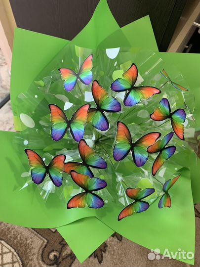 Готовый букет из бабочек
