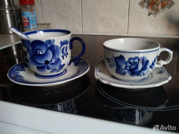 Чайная пара- Гжель