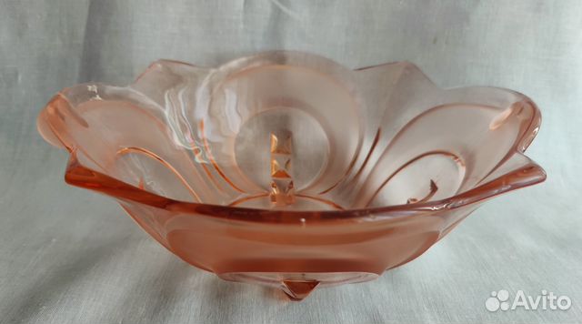 Ваза для фруктов Салатница Салатник Стекло СССР