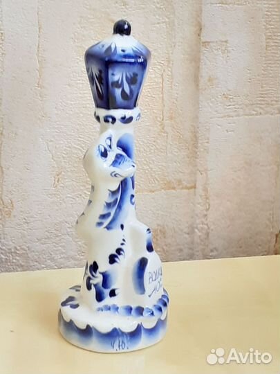 СССР Гжель авторская Солонка Перечница Змей Водка