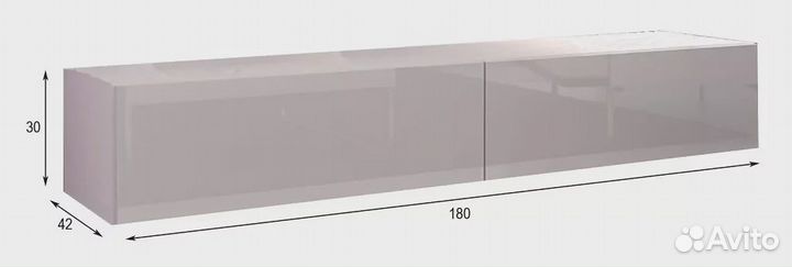 Тумба тв Модерн Виго мдф глянец подвесная дизайн 2