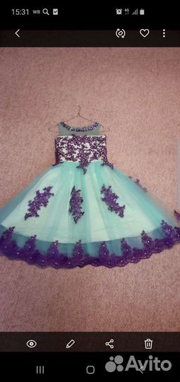 Платье на выпускной, для девочки 7-10 лет