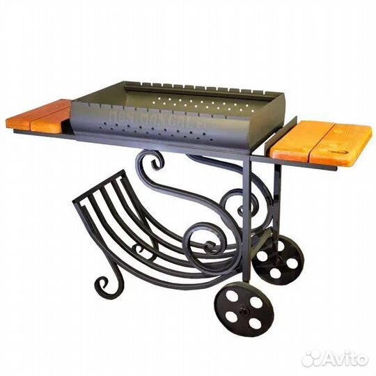 Мангал Ажур на колесах