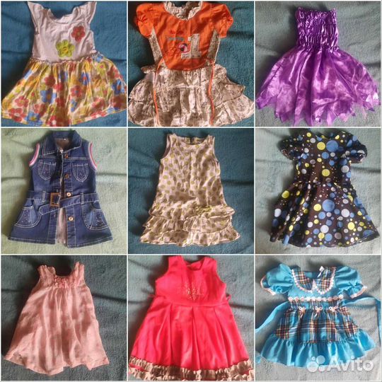 Два пакета вещей на девочку от 1 до 2х лет
