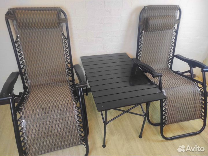 Шезлонг кресло туристическое складное