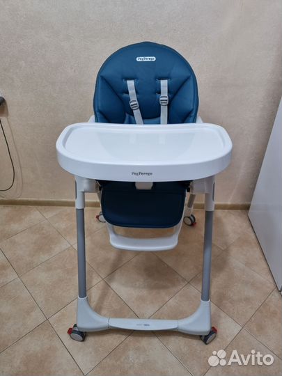 Стульчик Peg Perego Prima Pappa Follow Me Petrolio