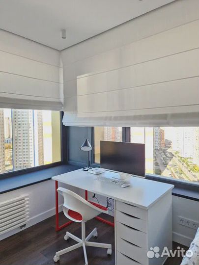 Римские шторы белого цвета