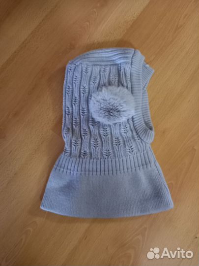 Шапка шлем для девочки 48-52