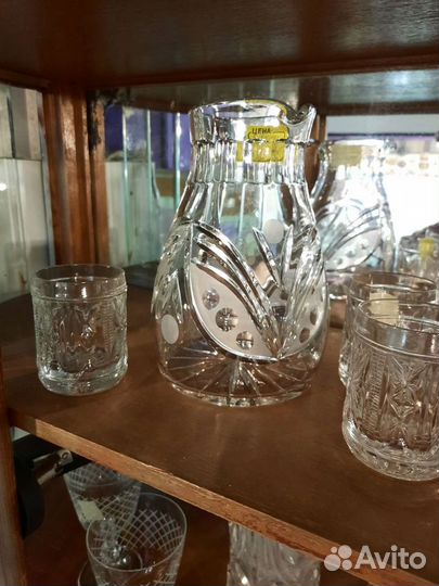 Графин.фруктовница.рюмки.винтаж.германия