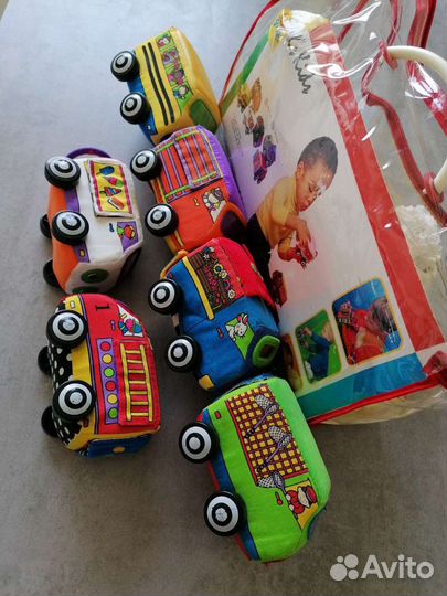 Машинки для самых маленьких - мягкие