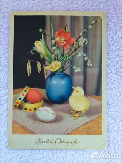 Открытки пасха Германия(56г.) и Польша(72г.) редки