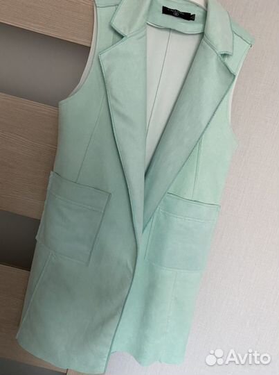 Жакет жилет замша