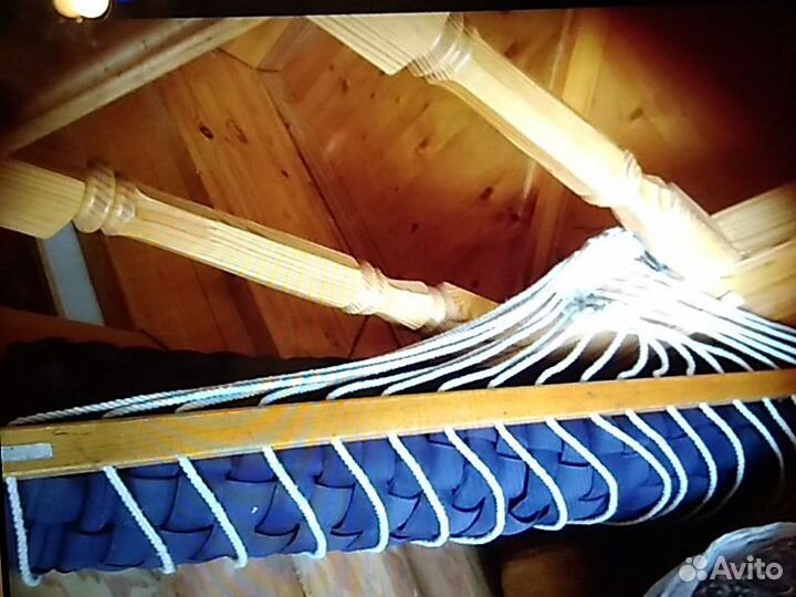 Гамак тканевый, очень плотный, плетеный