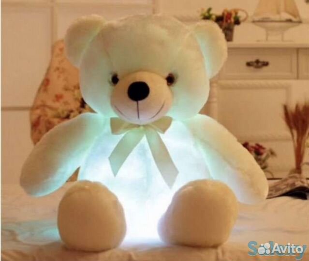 Плюшевый мишка светящийся 50см