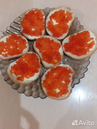 Красная икра кета