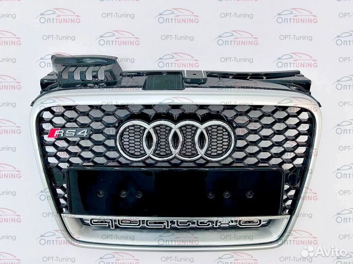 Решетка в стиле RS4 на Audi A4 2004-2009 style 2