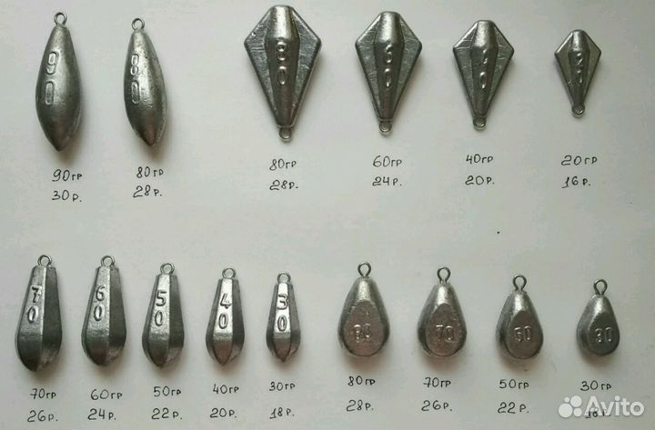 Грузила для рыбалки