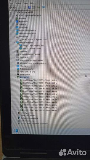 Ноутбук dell 7540 i7 64GB Touchscreen