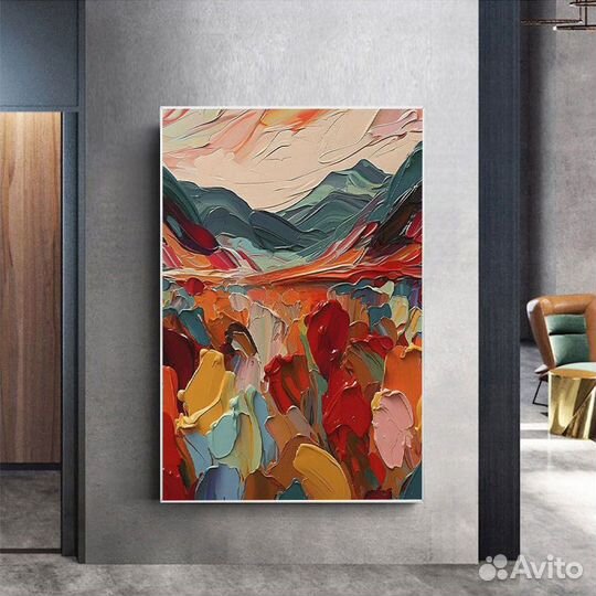 Интерьерная картина абстракция, премиум качество
