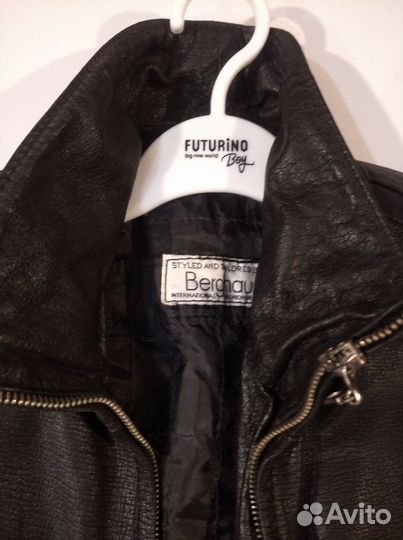 Мото куртка кожаная