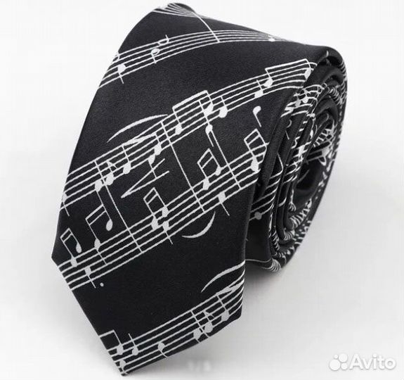 Галстук с нотами