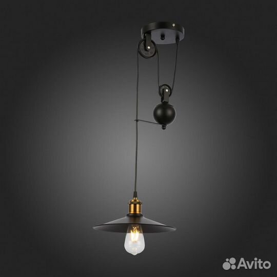 Люстра металл в прихожую лофт