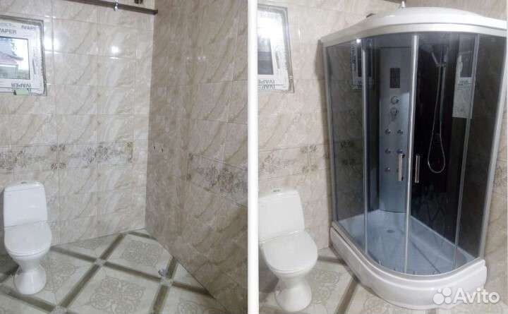 Установка душевых кабин