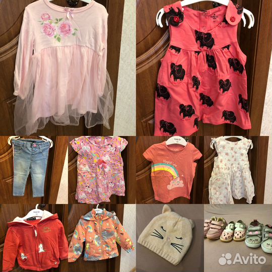 Вещи пакетом на девочку 80 86 размер