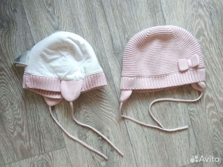 Шапки для девочек H&M p86/92