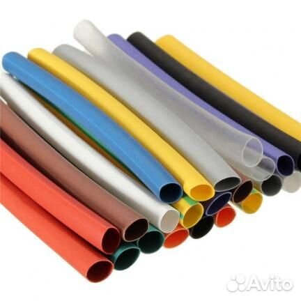 Трубка термоусадочная тнт нг-8/4 зеленая (нарезка: