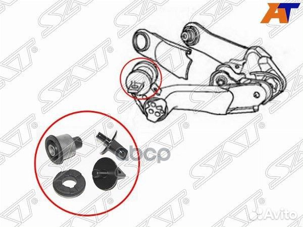 Сайлентблок заднего нижнего рычага (комплект) H