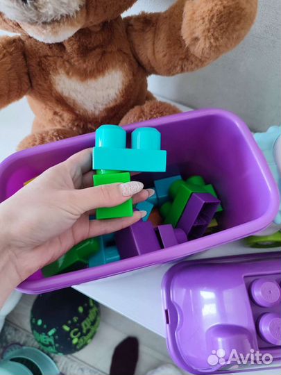 Конструктор мега блокс животные бегемот