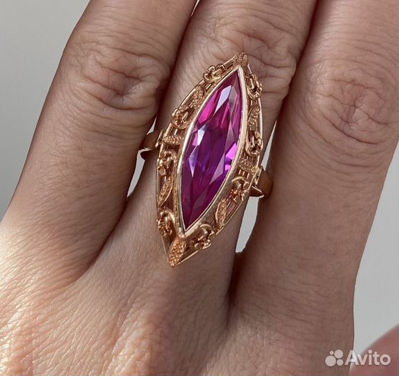 Золотое кольцо «Маркиз» 583 пробы СССР