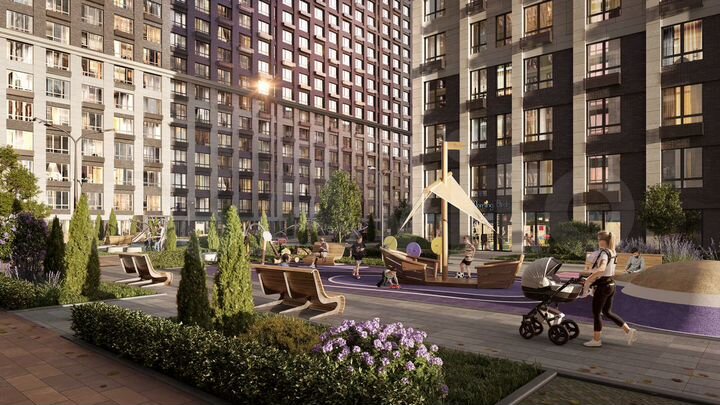 2-к. квартира, 55,1 м², 12/25 эт.