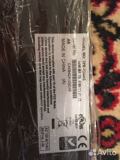 Коммутатор trendnet TPE-224WS Black
