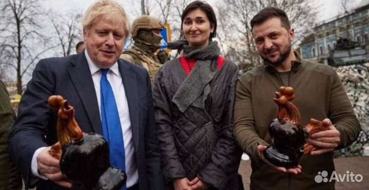 Керамический петух - майолика