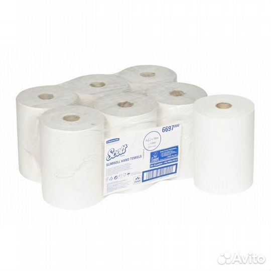 Полотенца для рук Scott Slimroll 1-слой,в рулоне