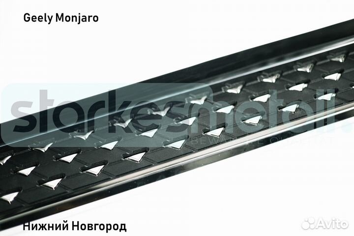 Пороги подножки Geely Monjaro Classik