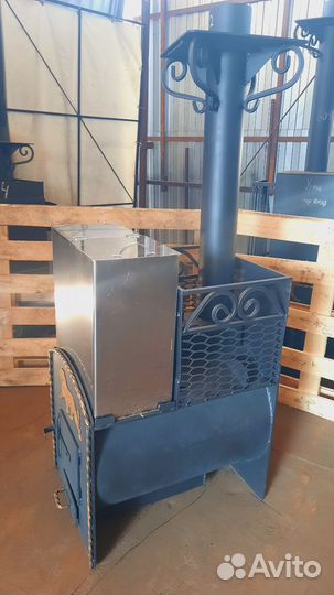 Банная печь из трубы